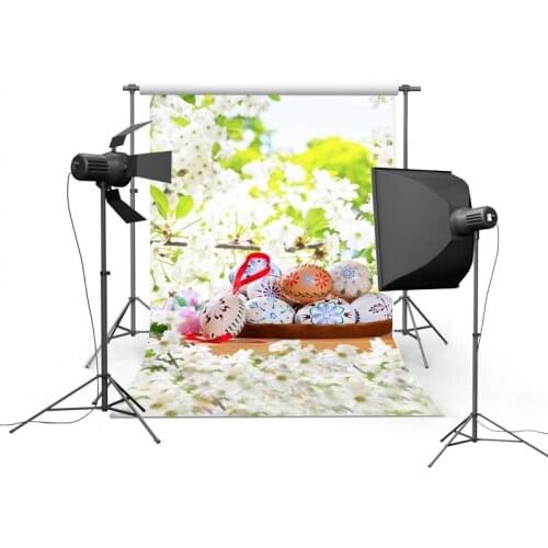 Pear blossom baby birthday photo background vinyl 2020 Easter eggs photography backdrops of photo studio props fotografia GE-099