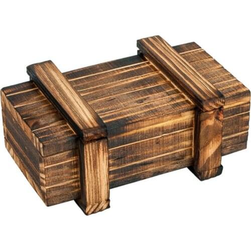 Magic Mystery Box Puzzle Wooden Box for Adult Hiding Jewelry Cash