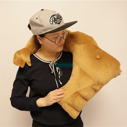 Dorimyrader Funny Plush Muscle Boyfriend Pillow Doll Stuffed Soft Creative Toys for Christmas Birthday Gifts 60cm X 48cm DY61859