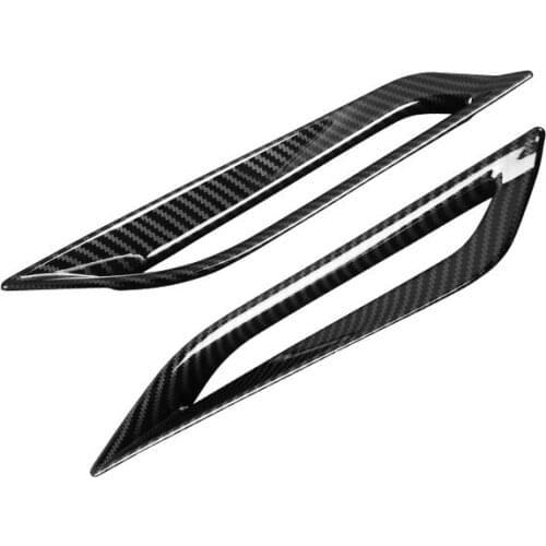 2pcs Carbon FIber Printed Car Rear Fog Light Sticker Cover Styling Moulding Trim for Smart fortwo 2015 2016 2017 2018 2019 2020