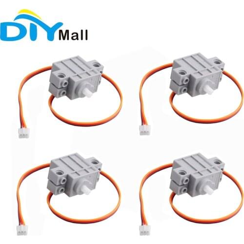 4pcs/lot 270 Degree Gray Geek Servo with Wire for Lego Micro:bit Smart Car 3-5V with Cable 3P JST-PH2.0 Connector