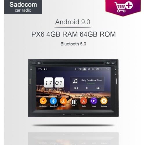 DSP PX6 Android 9.0 4G + 64GB Car DVD Player GPS Map RDS autoradio For PEUGEOT PG 3008 5008 Partner CITROEN Berlingo 2010-2016