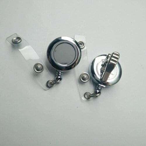 Free shipping 1000pcs/lot customized logo badge reel; promotional retractable plastic badge holder; belt clip BR35