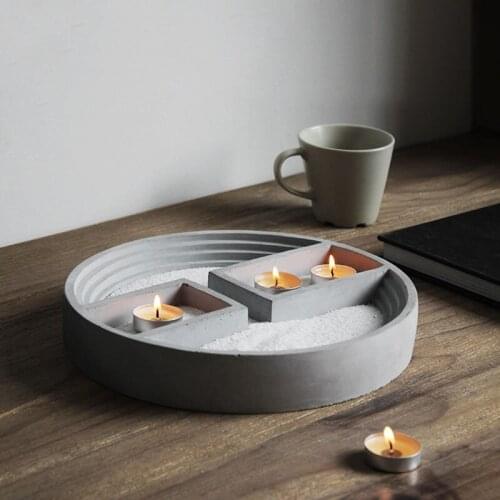 Large Round Concrete Planter Succulent Plants Pot Silicone Mold Garden Flowerpot Decor Rectangle Cement Candle Holder Mould
