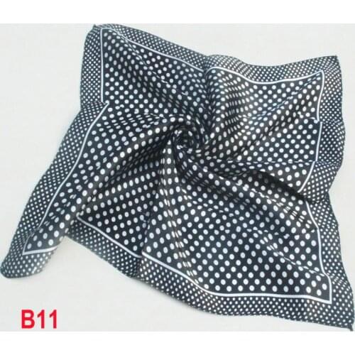 Dot Black Scarves Foulard Scarf Women NeckerChief bandana Fashion Ladies Gift 50cm