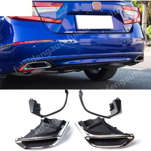 For Honda Accord 10th 2018 2019 2020 Exhaust Muffler Tail Pipe Tip Tailpipe Modified upgrade kit Car Styling