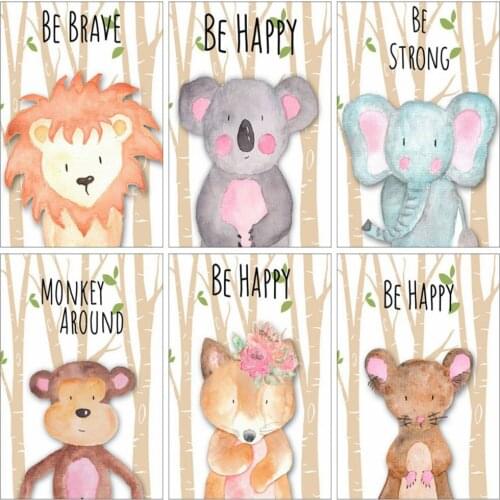 EverShine Diamond Painting Lion Diamond Mosaic Full Square Drill Cartoon Cross Stitch Home Decor Picture Rhinestones Wall Art