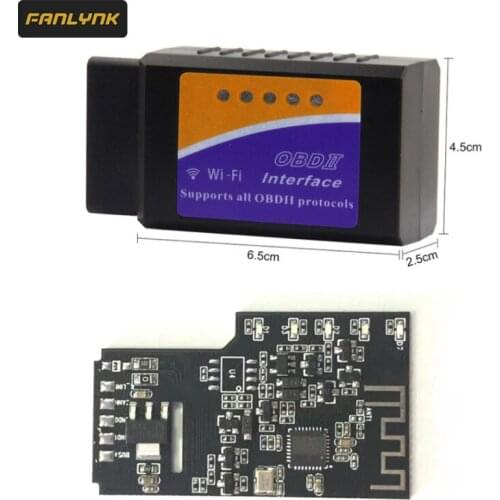 ELM 327 wifi V 1.5 BT adapter Works On Android Torque Elm327 WIFI V1.5 Interface OBD2 / OBD II Auto Car Diagnostic-Scanner
