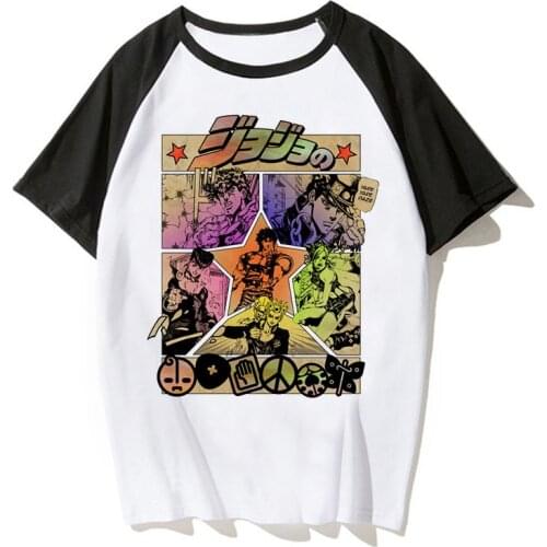 Japanes Anime Shirt Jojos Bizarre Adventure T Shirt Vintage Joseph Joestar OH MY GOD T-shirts Men Cool Tee Shirt Funny Tshirt