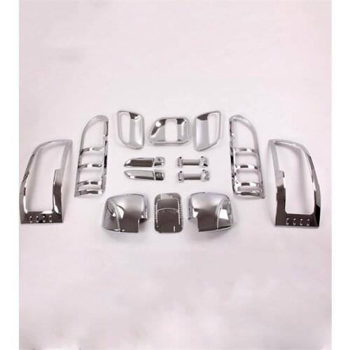 Chrome accessories for toyota hiace 2005 body kits protective cover have logo ABS car parts whole exterior cover 20pcs/set