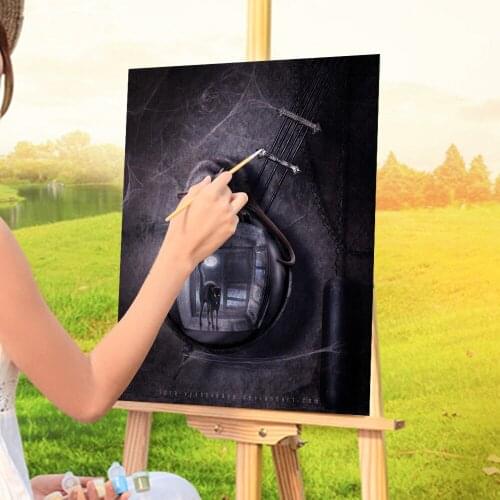 Woman Girl Painting By Numbers Set Oil Paints 40*50 Canvas Painting Loft Wall Picture For Handicraft