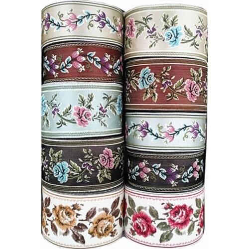 1M Lace Applique Flower Embroidery Lace Fabric Decoration For Garment Accessories Sew Cloth Dressmaking Craft HB17