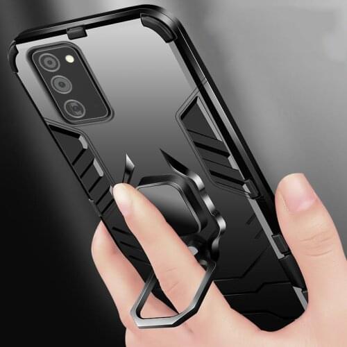 For Samsung Galaxy A12 A32 A42 A52 A72 A71 A75 A01S A21S A50S A30S A20S A90 A70E A11 A01 Core Car Magnetic Ring Armor Phone Case