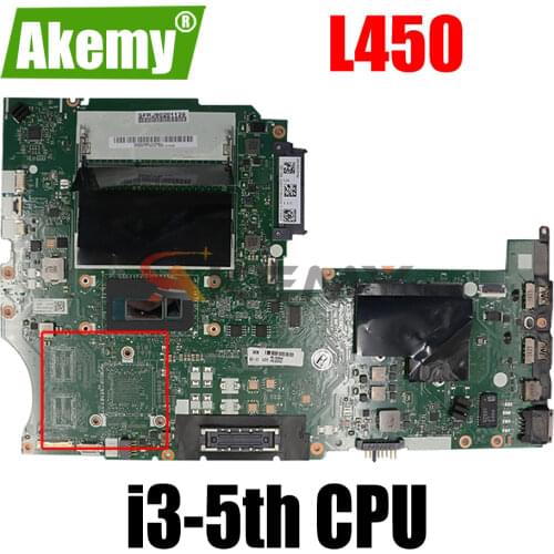 AIVL1 NM-A351 Mainboard For Lenovo Thinkpad L450 laptop motherboard With I3-5005/5010U CPU DDR3L FRU:00HT795 100% fully tested