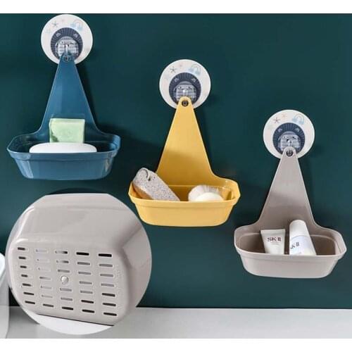 Multifunctional Kitchen Shelf Soap Holder Bathroom Organizer Shelf Storage Basket Creative Storage Box Household Shelves