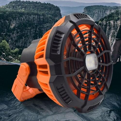 Multifunctional Camp Fan Adjustable Usb Chargeable Mini Portable Desk Fans Battery Small Cooler Home Travel Outdoor Light