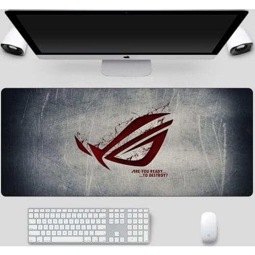 Fashion 90x40cm Large ASUS Gaming Mousepad Republic Of Gamers Keyboard Pad Locking Edge Rubber Laptop Notebook Desk Mat