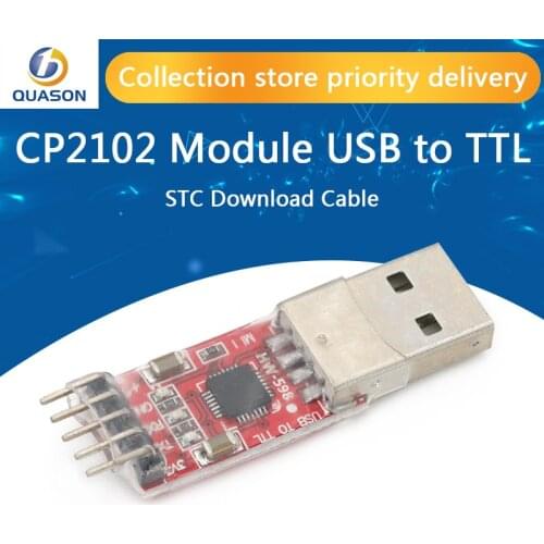 1pcs CP2102 module USB to TTL serial UART STC download cable PL2303 Super Brush line upgrade