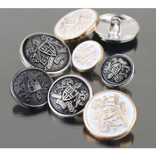 Gold/Silver/Gun Black 4Holes Mens coat resin button sewing clothes accessories Trench Clothing Overcoat Buttons DIY 100 pcs/lot