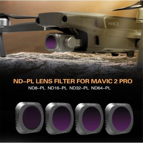 4pcs set FOR DJI Mavic 2 Pro Lens Filter Mavic Camera Lens Filter Kit ND8-PL ND16-PL ND32-PL ND64-PL Filter for DJI Mavic 2 Pro