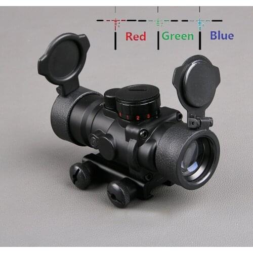 Bestsight 3.5X30 Tactical Optics Scope RGB Illuminated Hunting Scope Sniper Gear With 20mm Rail Mount For Hunting Rifle