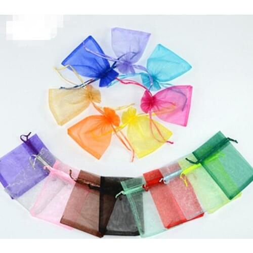 Wholesale-Free Shipping,Drawable Organza Bags 9x12 cm,Wedding Gift Bags,Jewelry Packing Bags,Wedding Pouches LX8401