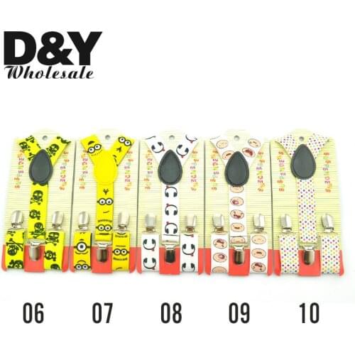 Suspenders For Trousers Pants Holder Braces Wedding Suspender Straps Children Boy Girl Cartoon Plaid Music Y-Back Gallus 2.5cm