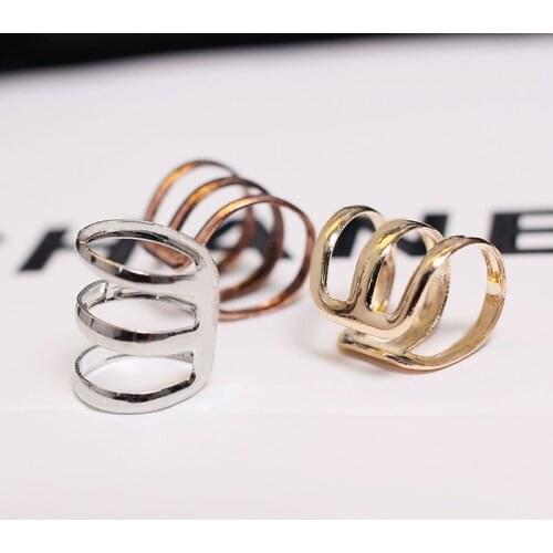 Mixed Europe Simple Style Hollow Out U Type Ear Cuff Clip On Earrings For Women Men Non Pierced Minimalist Fashion Jewelry 2018