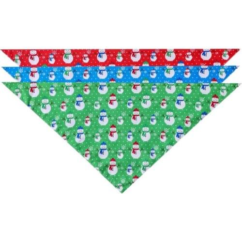 Christmas Pet Bandanas Collar for Dogs Cats Pet Puppy Triangular Bibs Scarf Pet Dog Neckerchief Saliva Towel Dog Supplies