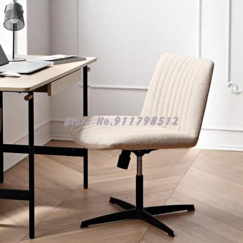 Hanzhe modern minimalist chair lift wrought iron bedroom makeup chair rotating computer chair back chair study office chair