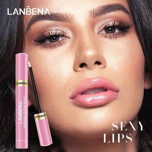 LANBENA Lip Care Serum Lip Plumper Repairing Reduce Lip Mask Fine Lines Increase Moisturizing Lip Anti-Aging Lip Care