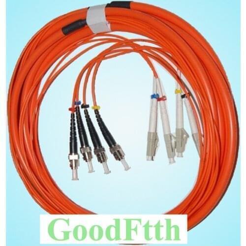 Fiber Patch Cord ST LC Multimode 50/125 OM2 4 Cores GoodFtth 30-100m