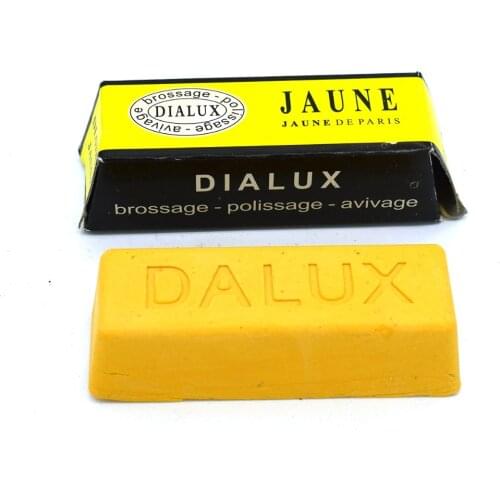 YELLOW DIALUX JAUNE YELLOW METALS POLISHING COMPOUND ROUGE BRASS COPPER POLISHING TOOLS