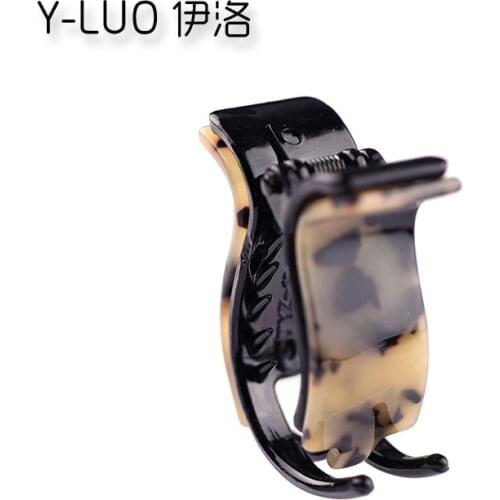 Women Hair Accessories 2016 New Vintage Office Daily Middle Hair Clip Fashion Leopard Baroque Acetate Hair Clip