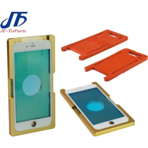 1Set 2Pcs recision aluminium mould For iphone 6 6S Plus 6G Laminator mold metal front glass with frame Location oca user
