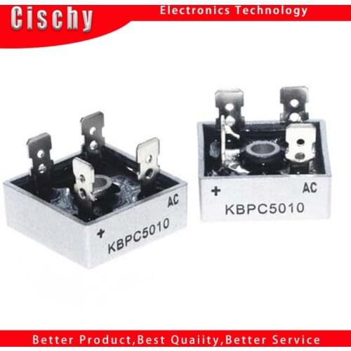 1PCS/LOT KBPC5010 50A 1000V Diode Bridge Rectifier kbpc5010