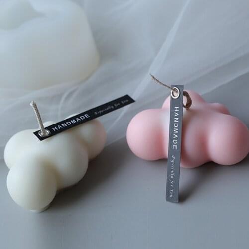 3D Cloud Shape Chocolate Silicone Candle Mold Car Air Outlet Diffusing Stone Soap Molds Baking Cake Decoration Tool Mould