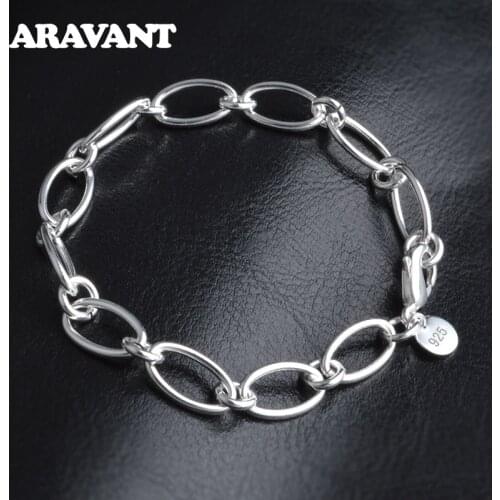 925 Silver Bracelet Chain Female Jewelry