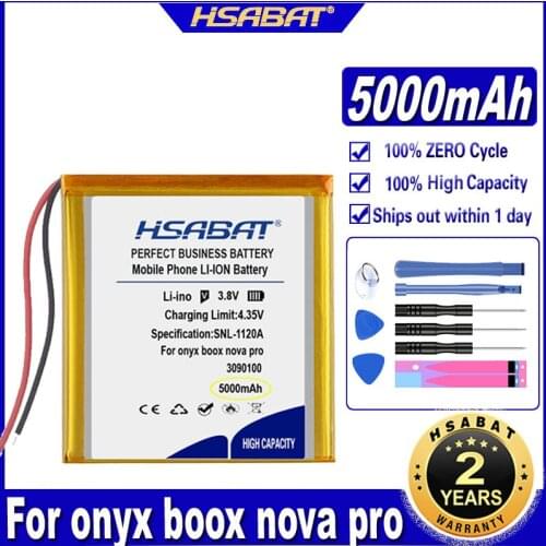 HSABAT Boox Nova Pro 5000mAh Battery for Onyx Boox Nova Pro Batteries