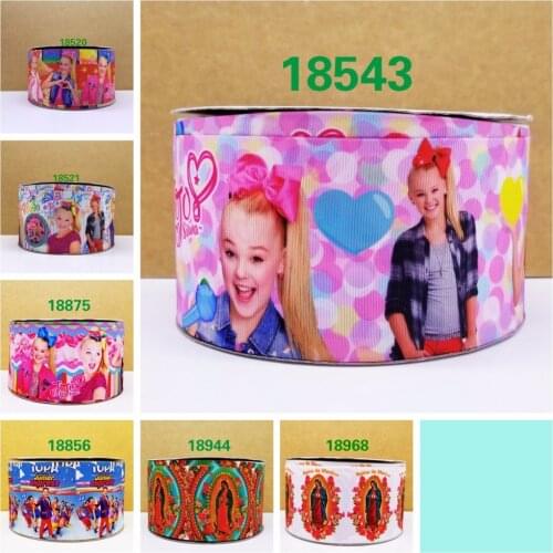 Free shipping 50 yard cartoon printed grosgrain ribbon 18968