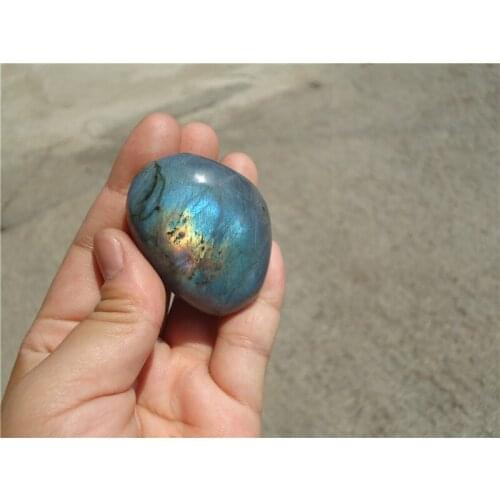 Free shipping 85g AAA Natural moonstone labradorite lover stone pendant PT1145