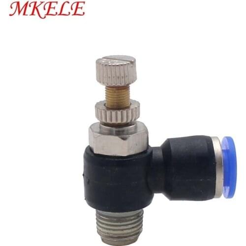 Free Shipping SL6mm Series Air Fitting Fast Connection Air Speed Regulating 1 Pcs Package High Quality