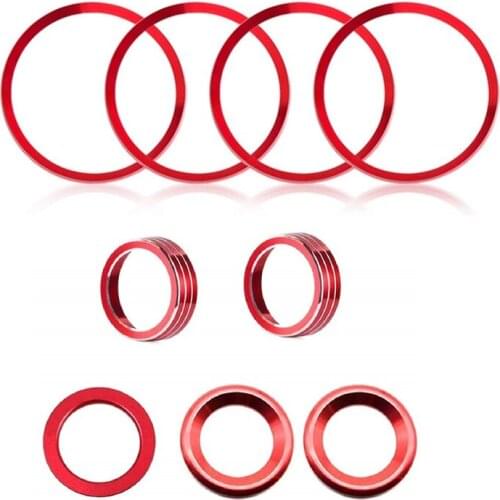 Wheel Center Cap Trim for Honda Civic 2016-2021 AC Knob Cover Door Audio Speaker & Engine Start Switch Button Ring