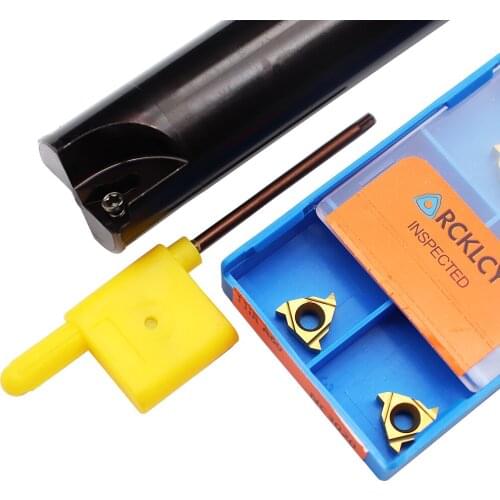 1pc SR0023R11 Thread Turning Tool Holder + 10pieces 11IR A60 NC3020 Carbide Inserts CNC Lathe Cutter Tools High Quality Set