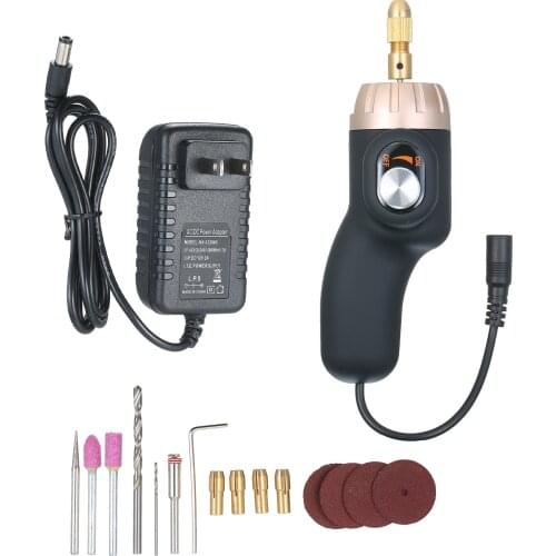 LY-100 Electric Drill Electric Rotary Engraving Tool Mini Portable Household Small Electric Drill 24W Adjustable Speed Polisher