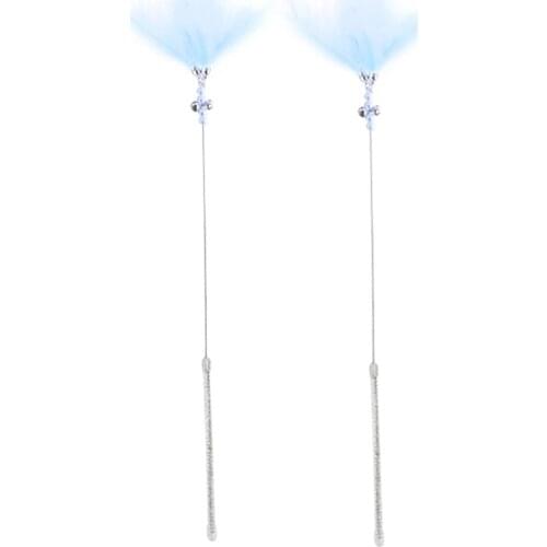 Cat Interactive Toy Stick Feather Wand With Mouse Cage Toys Plastic Artificial Colorful Cat Teaser Toy Pet Supplies