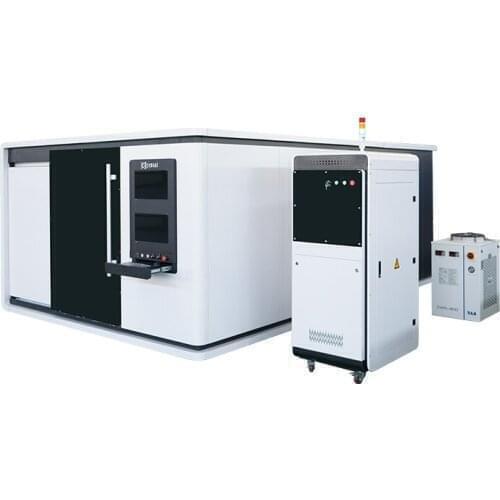 Dust collecting fiber steel sheet plate laser cutting machine