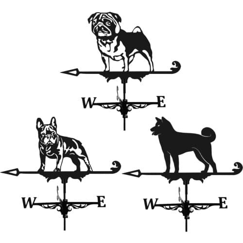 Weather Vane Farm Retro Weather Vane Wind Direction Indicator Bulldog