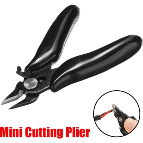Mini Diagonal Pliers 3.5'' Wire Cutter Pliers with Rubber Handle Electrical Wire Cutting Model Pliers