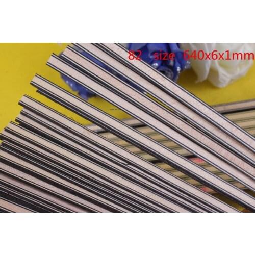 BINDING MARQUETRY INLAY Guitar Accessories 30 strip LUTHIER PURFLING Top side 640x6x1mm #82 black rosewood maple